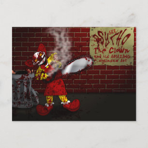 Psycho the Clown Postcard