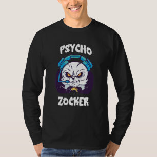Psycho Zocker Panda Bear Consoles Gambling Video G T-Shirt