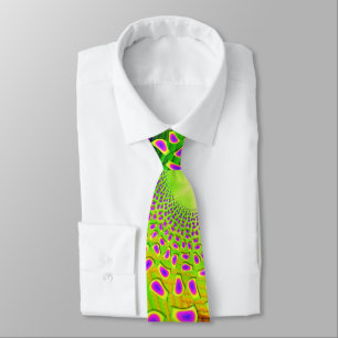 PsychoBerries 3d Glass Fractal Tie