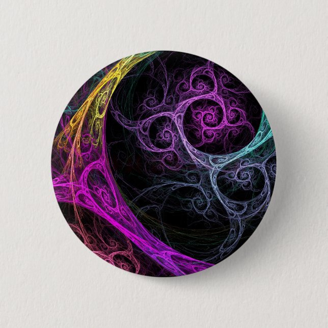Psychodelic 2 Inch Round Button (Front)