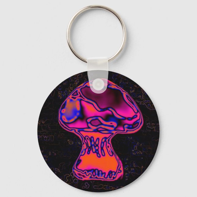 psychodelic mushroom keychain (Front)