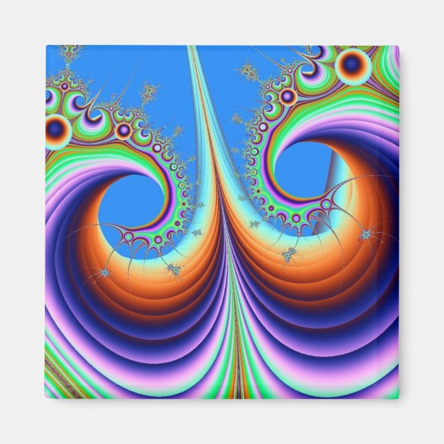 Psychodelic Roller Coaster Magnet (Front)