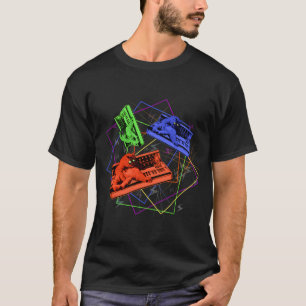 Psychodelic Synthesizer Cat T-Shirt