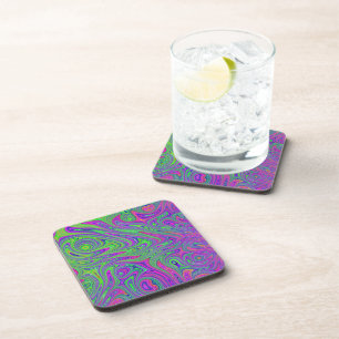 psychodelic textures coaster