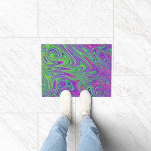 psychodelic textures doormat