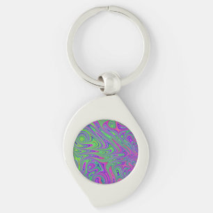 psychodelic textures keychain