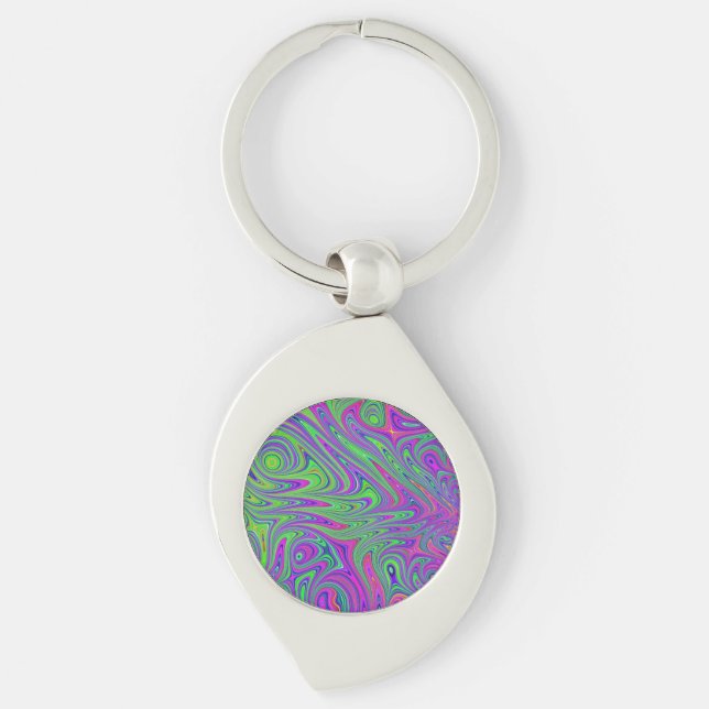 psychodelic textures keychain (Front)