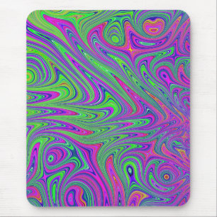 psychodelic textures mouse pad