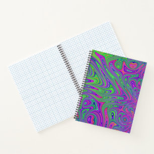 psychodelic textures notebook