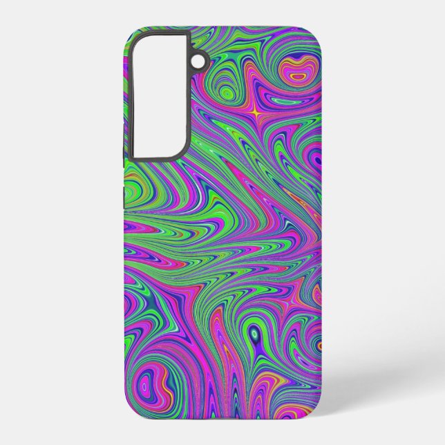 psychodelic textures samsung galaxy s22+ case (Back)