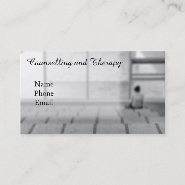 Psychological Clinic or Therapist. Business Card (Front)