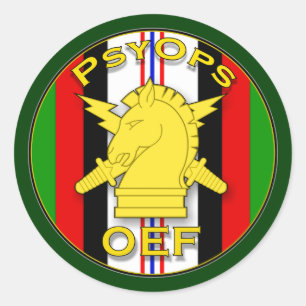 Psychological Operations OEF - Afghanistan Classic Round Sticker
