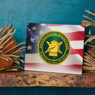 Psychological Operations PSYOPS Army Veteran  Plaque