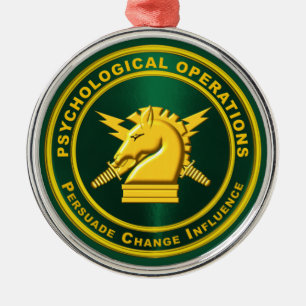 PSYCHOLOGICAL OPERATIONS PSYOPS METAL ORNAMENT