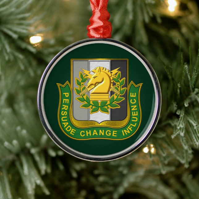 PSYCHOLOGICAL OPERATIONS PSYOPS  METAL ORNAMENT (Tree)