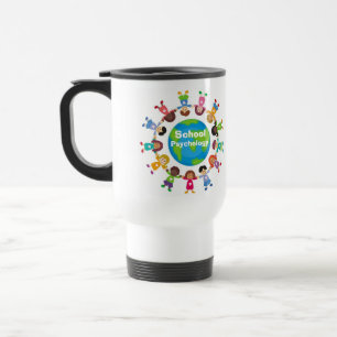 Psychologie d'école autour de la tasse du monde