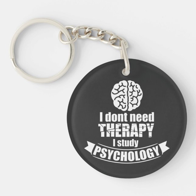 Psychologie Étudiant Drôle Citation Acrylique Port (Devant)