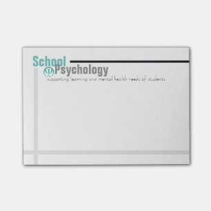 Psychologie Teal d'école et notes de post-it