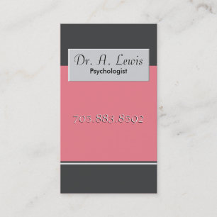 Psychologist and Medical Business Card - Monogram