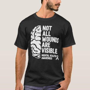 Psychologist Brain Psychology  Mental Health Aware T-Shirt