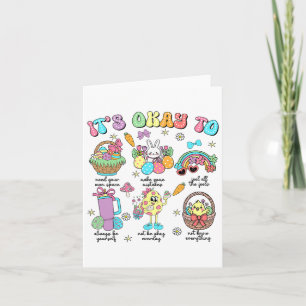 Psychologist Bunny Easter Day  Card