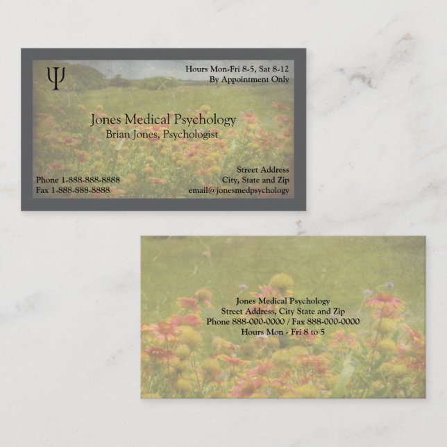 Psychologist Business Card (Front/Back)