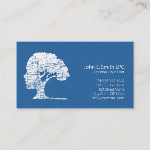 Psychologist Business Cards Personal Counsellor