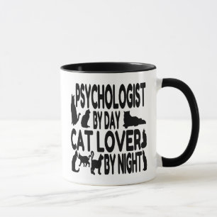 Psychologist by Day Cat Lover by Night Mug