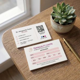 Psychologist Clinic Business   Modern Appointment Card