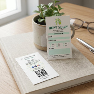 Psychologist Clinic Business   Modern Appointment Card