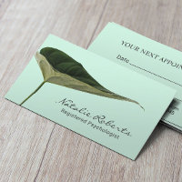 Psychologist Counsellor Elegant Mint Foliage 