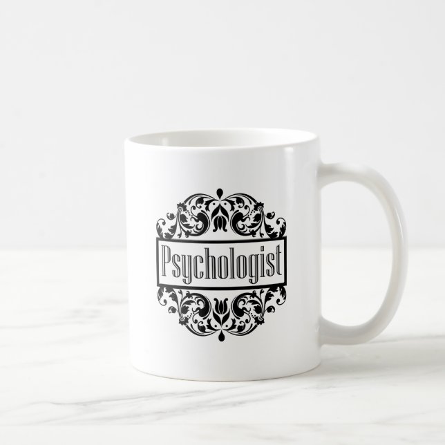 Psychologist Damask Coffee Mug (Right)