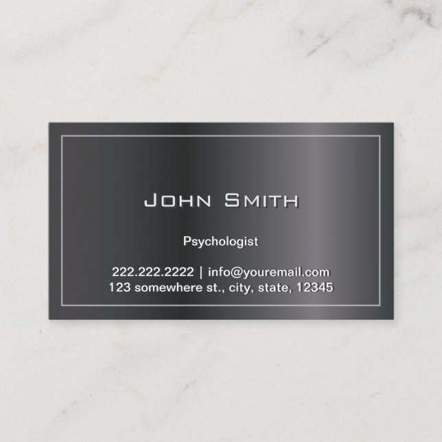 Psychologist Dark Metal Frame Appointment (Front)