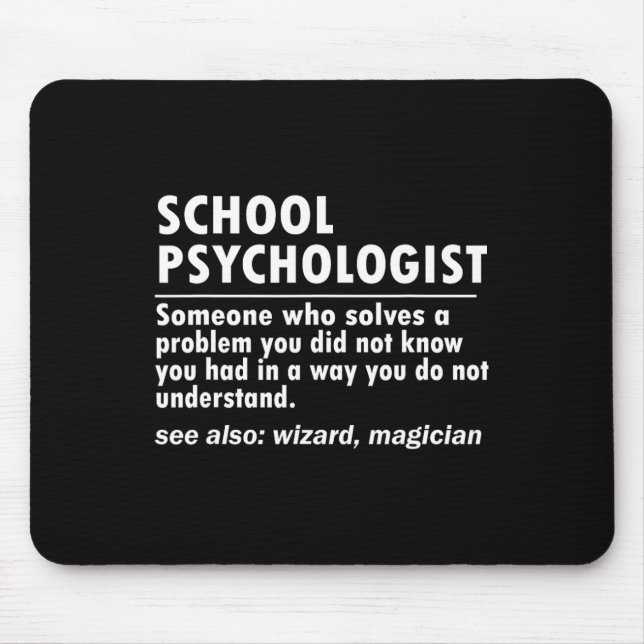 Psychologist Definition Back To School Fun  Mouse Pad (Front)