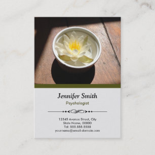 Psychologist - Elegant Natural Theme Appointment Card