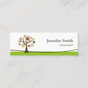 Psychologist - Elegant Tree of Life Mini Business Card