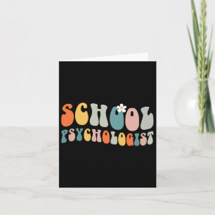 Psychologist Groovy Retro Vintage Psychology Teach Card