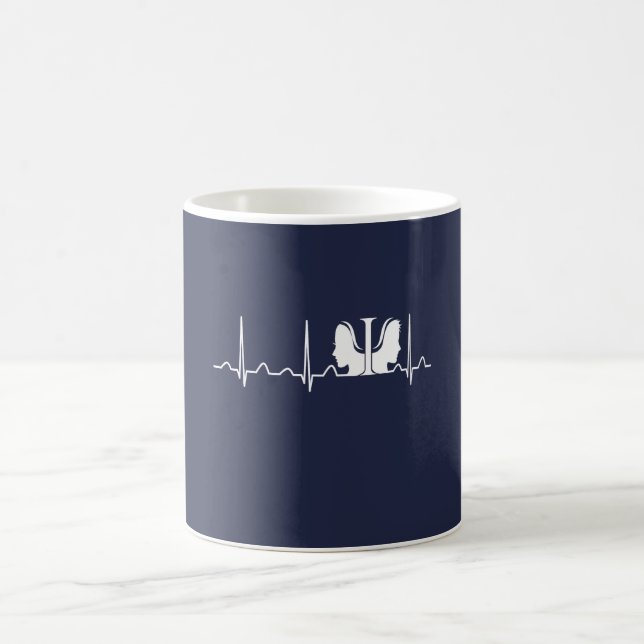 Psychologist Heartbeat Coffee Mug (Center)