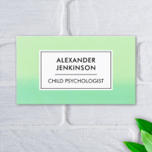 Psychologist LCSW Psychiatrist Modern Green Ombre