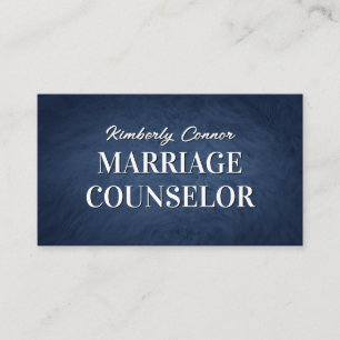 Psychologist Marriage Counsellor Smooth Fur Textur Business Card