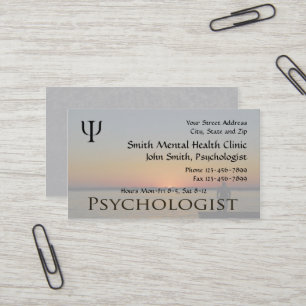 Psychologist Mental Health Business Card