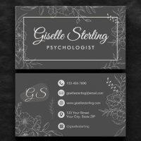 Psychologist Mental Health Floral Botanical