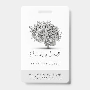 Psychologist / Neurologist Minimalist Badge