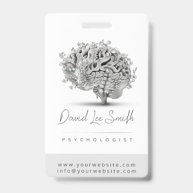 Psychologist / Neurologist Minimalist Badge (Front)