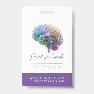 Psychologist / Neurologist Minimalist Badge