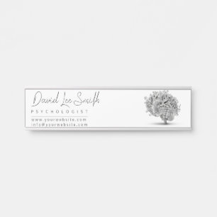 Psychologist / Neurologist Minimalist Door Sign