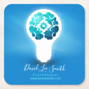 Psychologist / Neurologist Square Paper Coaster