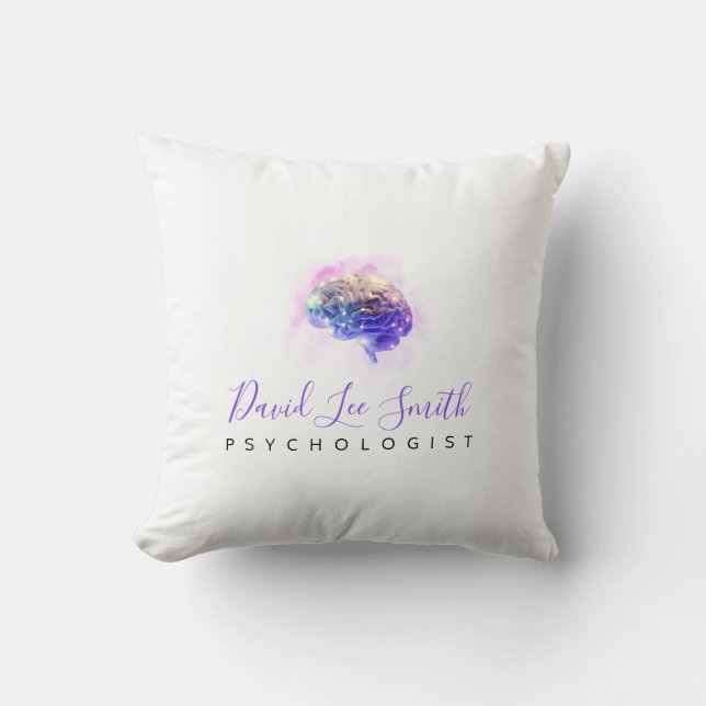 Psychologist / Neurologist Throw Pillow (Front)
