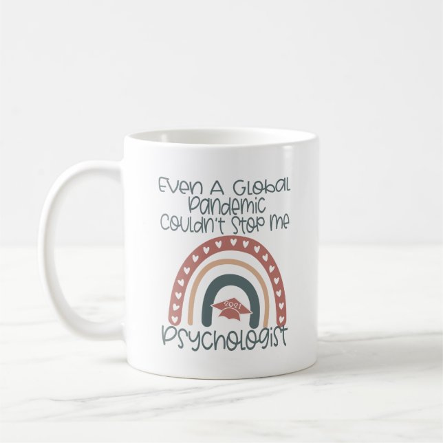 Psychologist PsyD PhD Graduation Gift 2021 Coffee Mug (Left)
