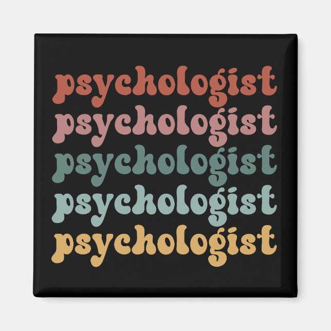 Psychologist Retro Psychology Student Graduation Magnet (Front)